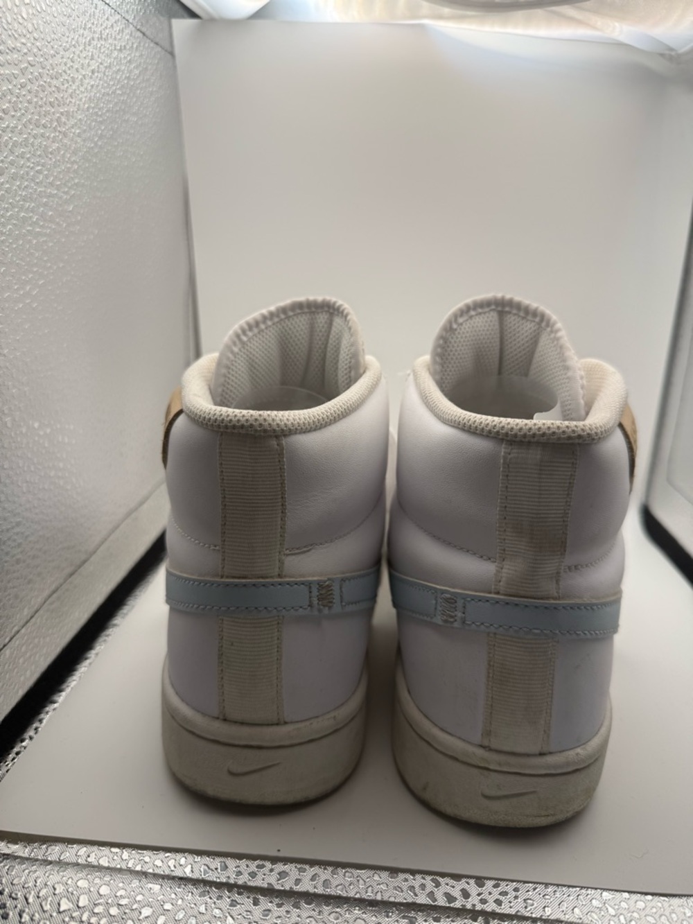 Nike Wmns Court Royale 2 Mid 'White Blue Tint' CT1725-100 Sneaker Streetwear 9.5 - Picture 4 of 8